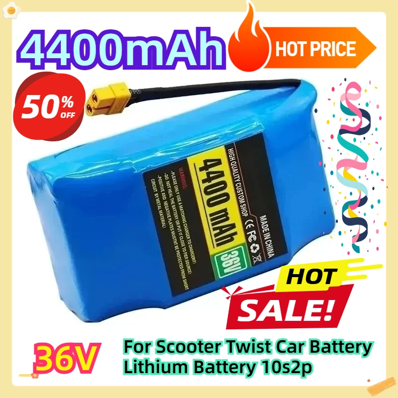 

42V 4400mah For Scooter Twist Car Battery Lithium Battery 10s2p