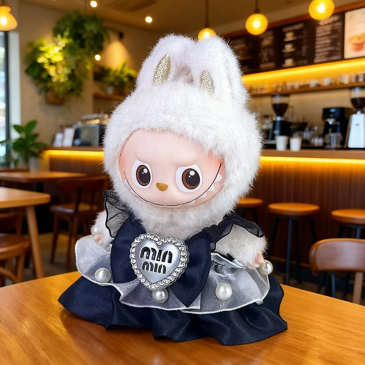 ﻿   [بدون دمية] ملابس دمية قطيفة لـ Mini Labubu 4.0 لوليتا فستان الأميرة إكسسوار ملابس دمية هدايا عصرية
