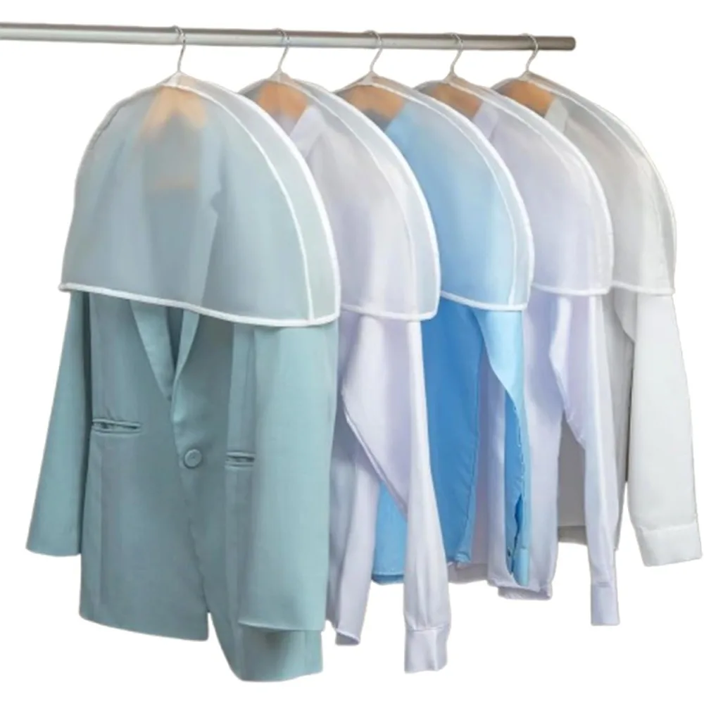 

50 Pack Breathable Extra Wide Garment Dust Shoulder Covers, 23.6 x 11.8 Inches