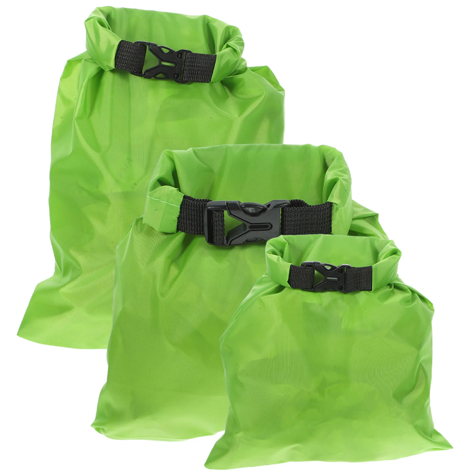 

3 Pcs Waterproof Pouch Floating Phone Dry Bag Storage Bags Kayaking Green Travel