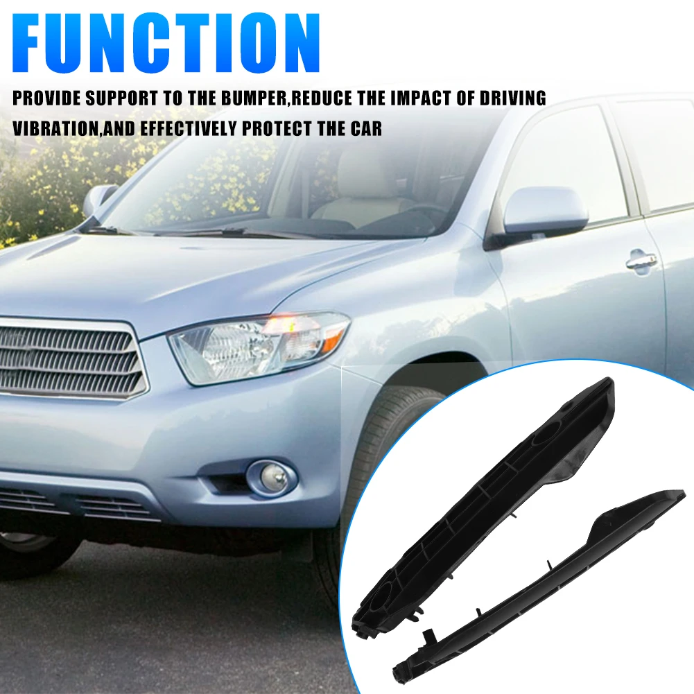 Pair For Toyota Highlander 2008-2010 Front Bumper Brackets Retainer Buckle Leaf Plate Mounting Fixing Brackets Car Accessories - view 6