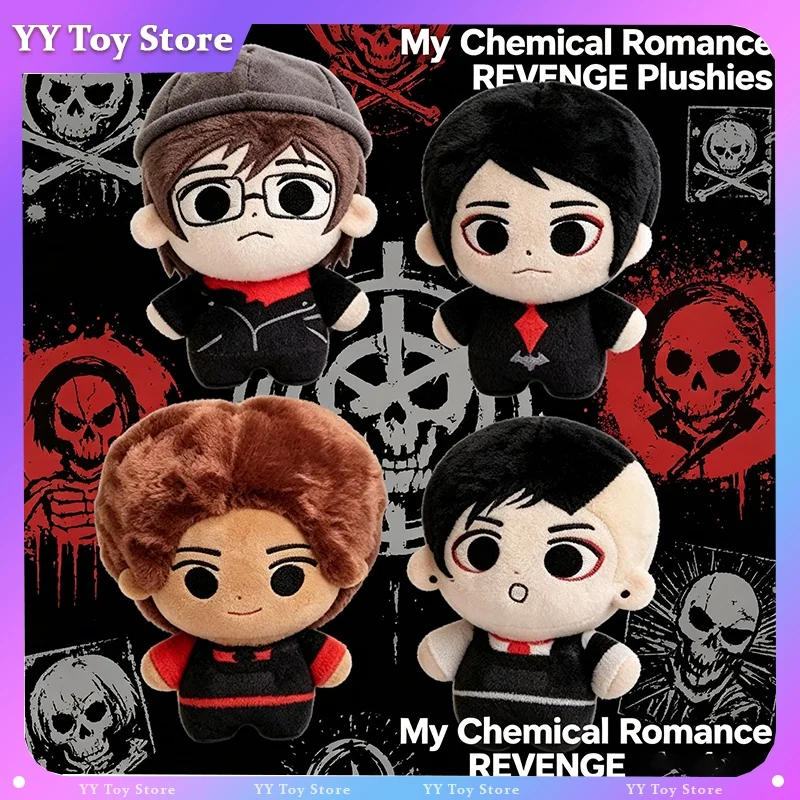 

Новая плюшевая кукла My Chemical Romance, коллекционная мягкая игрушка, кавайный декор для дома, подарок на Рождество и день рождения для фанатов