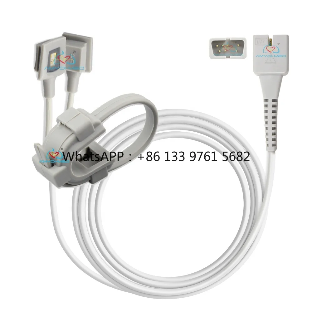 Медицинский датчик, датчик частоты пульса, датчик Spo2, Sp02, обертка для новорожденных, многоразовый датчик SpO2, совместимый с Nellcor