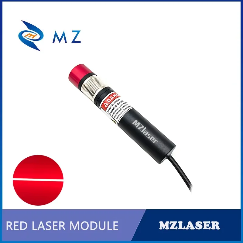 

Adjustable Focus D18mm 638nm Red Line Laser Module 100mw 200mw 300mw 500mw Lazer With Bracket + Adapter Industrial Positioning