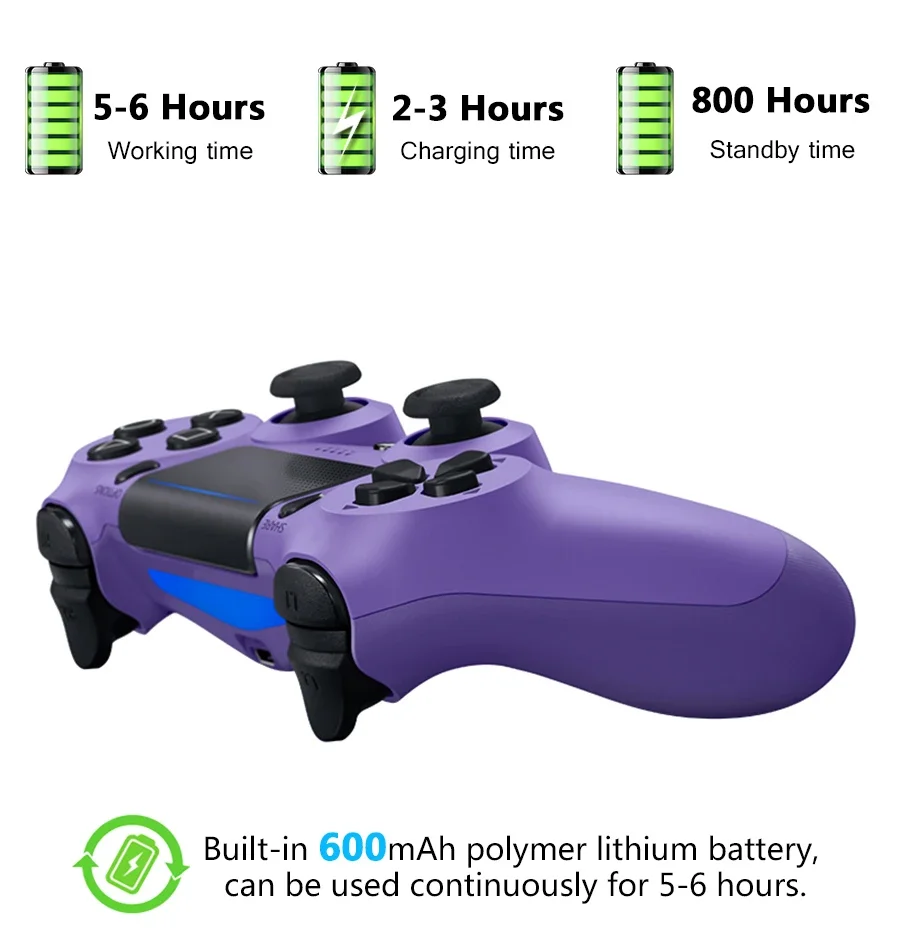 Wireless Game Controller For PlayStation 4/Slim/Pro/PS3 Console Computer PC Bluetooth Gamepad 6-axis Gyroscope Dual Vibration