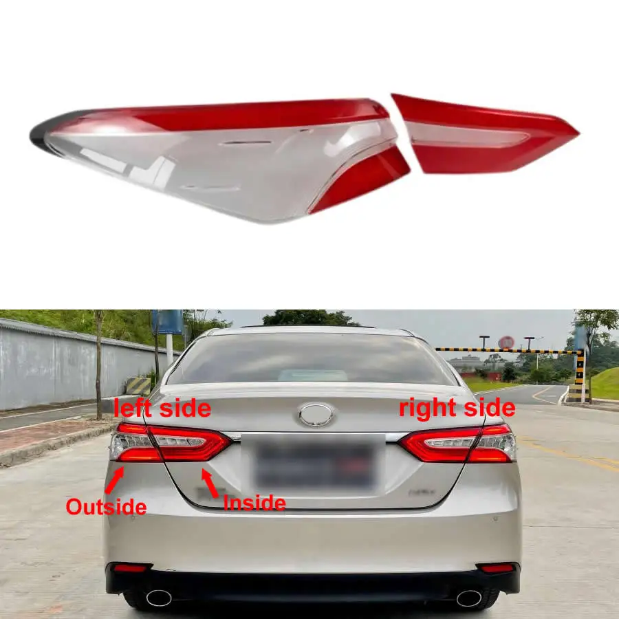 

Для Toyota Camry 2018 2019 2020 (высокий) светодиодный задний фонарь автомобиля, задний сигнал, крышка парковочных фонарей, замена оригинального абажура