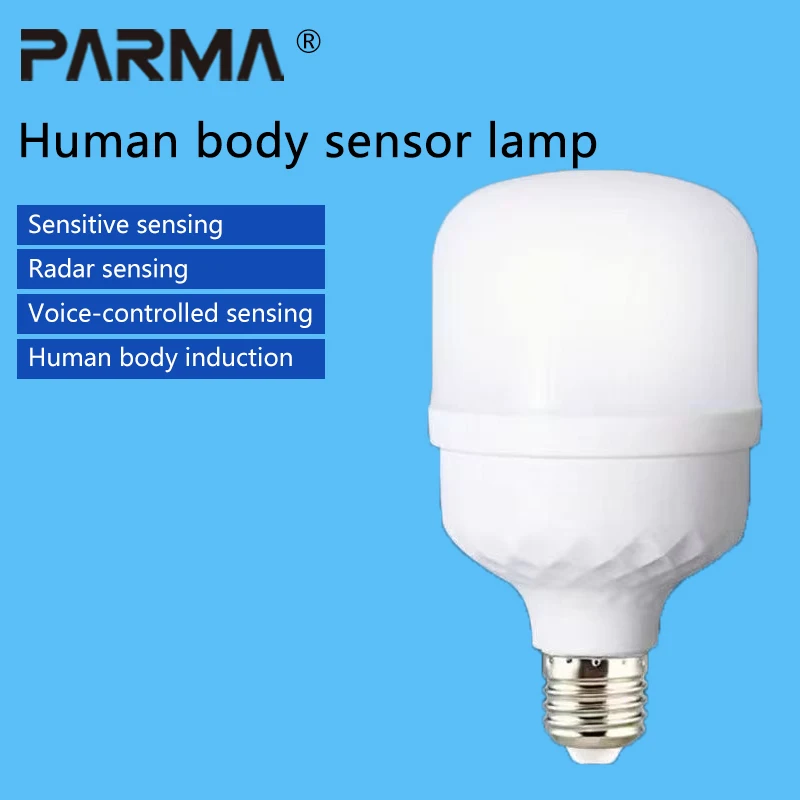 لمبة استشعار رادار جسم الإنسان للتحكم في الصوت والضوء، وممر داخلي منزلي، وممر ومصباح مستشعر الطابق السفلي