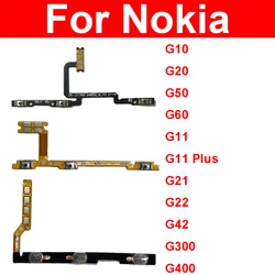 Volume Power Side Button Flex Cable For Nokia G10 G20 GT0 G60 G11 Plus G21 G22 G42 G300 G400 Power Volume Key Flex Ribbon Parts