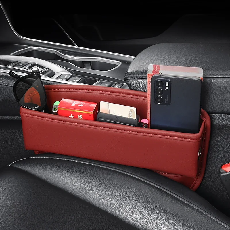 Für Cadillac STS ATS CTS Auto Konsole Sitz Lücke Füllstoff Lagerung Box Brieftasche Schlüssel Karte Telefon Kleinigkeiten Aufräumen Fach Tasche Zubehör