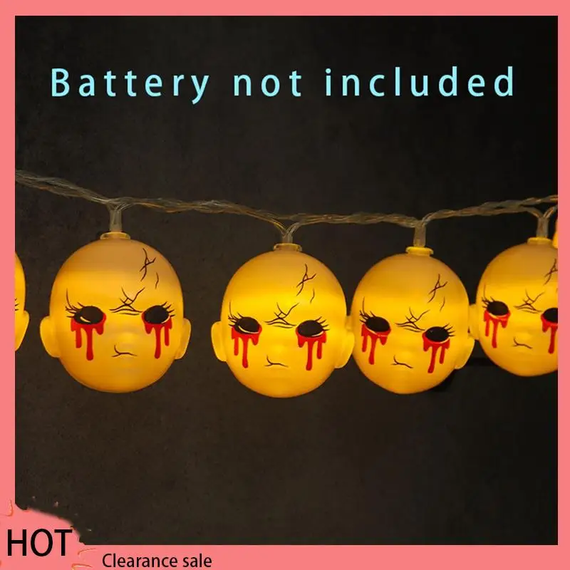 

A88Z Halloween Led Light String Grimace Decoration Blood And Tears Grimace Lamp String