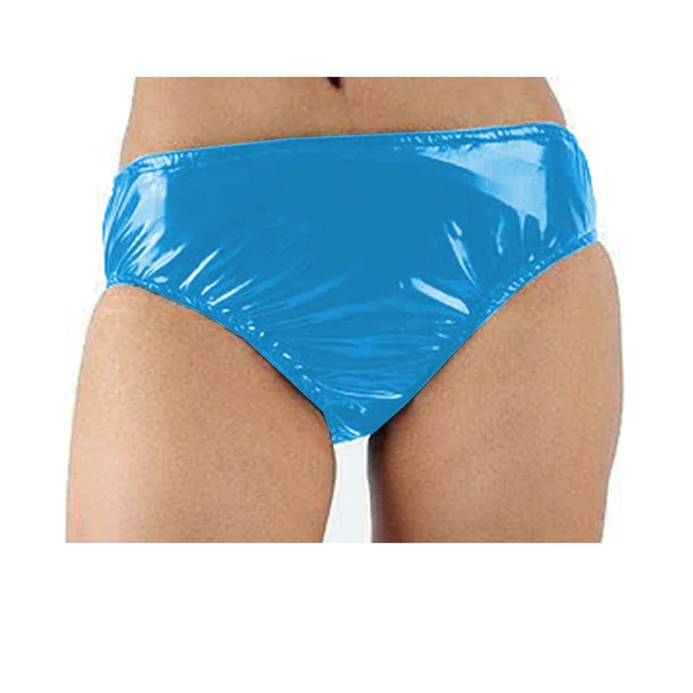 سراويل داخلية لاتكس شبيهة باللاتكس للذكور ، سراويل داخلية مثيرة ، سراويل جلدية PVC wetlay ، ملابس داخلية غريبة ، ملابس داخلية للرجال المثليين ، خيوط G بلون واحد ، سيسي #4