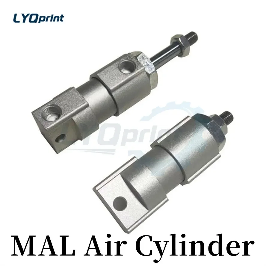Best Quality Printing Machine Spare Parts Pneumatic Cylinder MAL 20*25 Standard Adjustable Stroke Pneumatic Air Cylinder