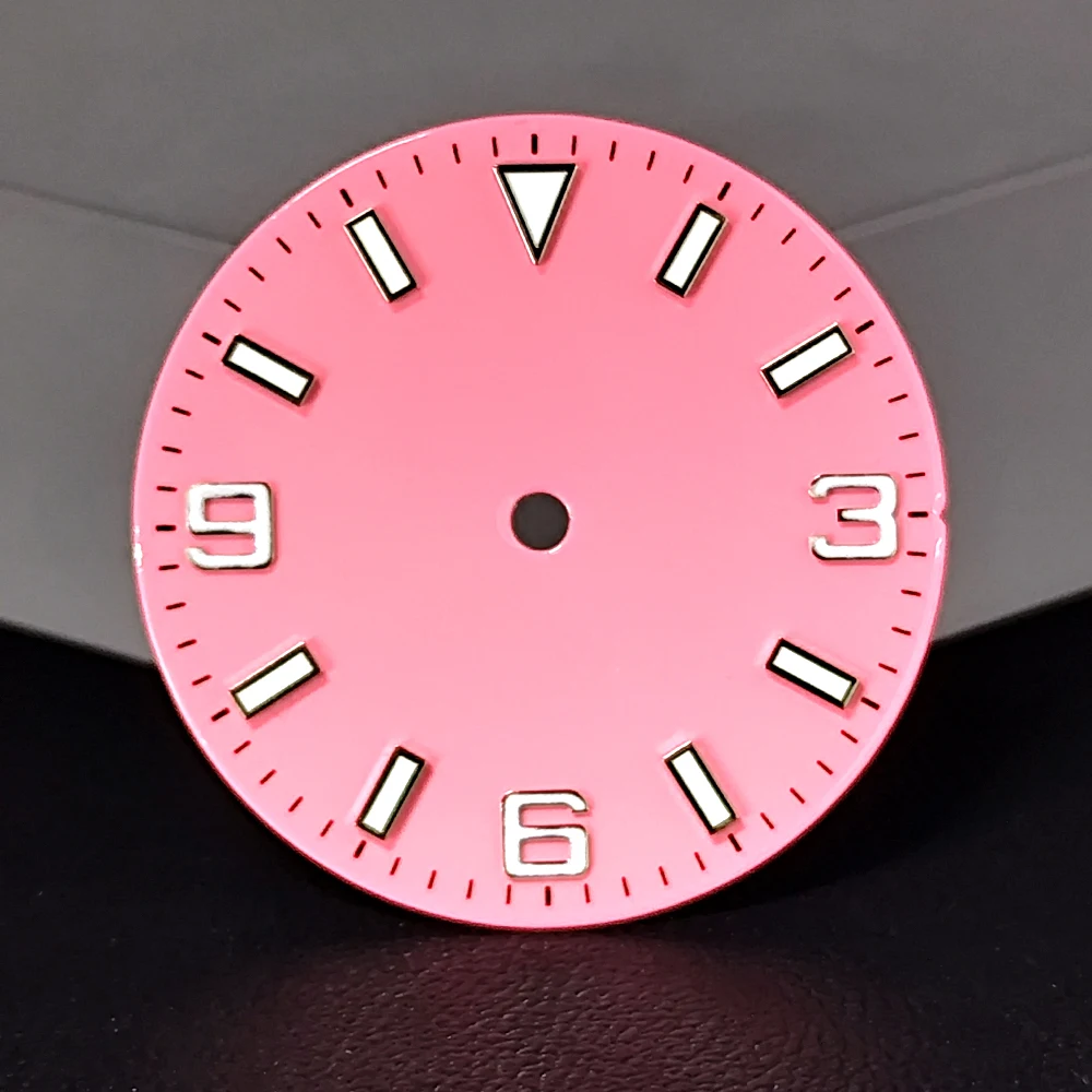 Циферблат часов диаметром 28,5 мм, светящийся циферблат Wahch, подходит для NH35 NH36, аксессуары для механизмов, детали часов, стерильный циферблат