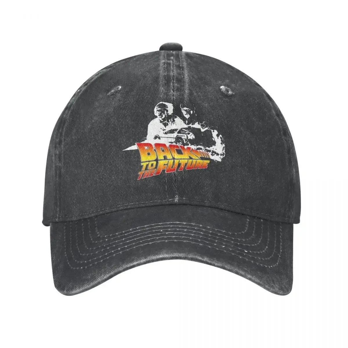 Back To The Future gorras de béisbol para hombres y mujeres, sombrero Snapback desgastado, sombrero de Marty y Doc, ajuste ajustable al aire libre