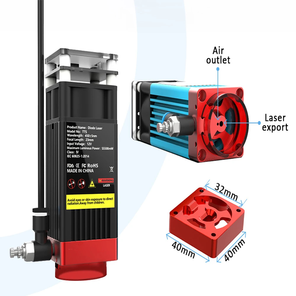 ระบบช่วยตัดด้วยเลเซอร์ด้วยลม 30 ลิตร/นาที ปั๊มลม TT-X1 สำหรับเครื่องแกะสลักเลเซอร์ เครื่องแกะสลักเลเซอร์