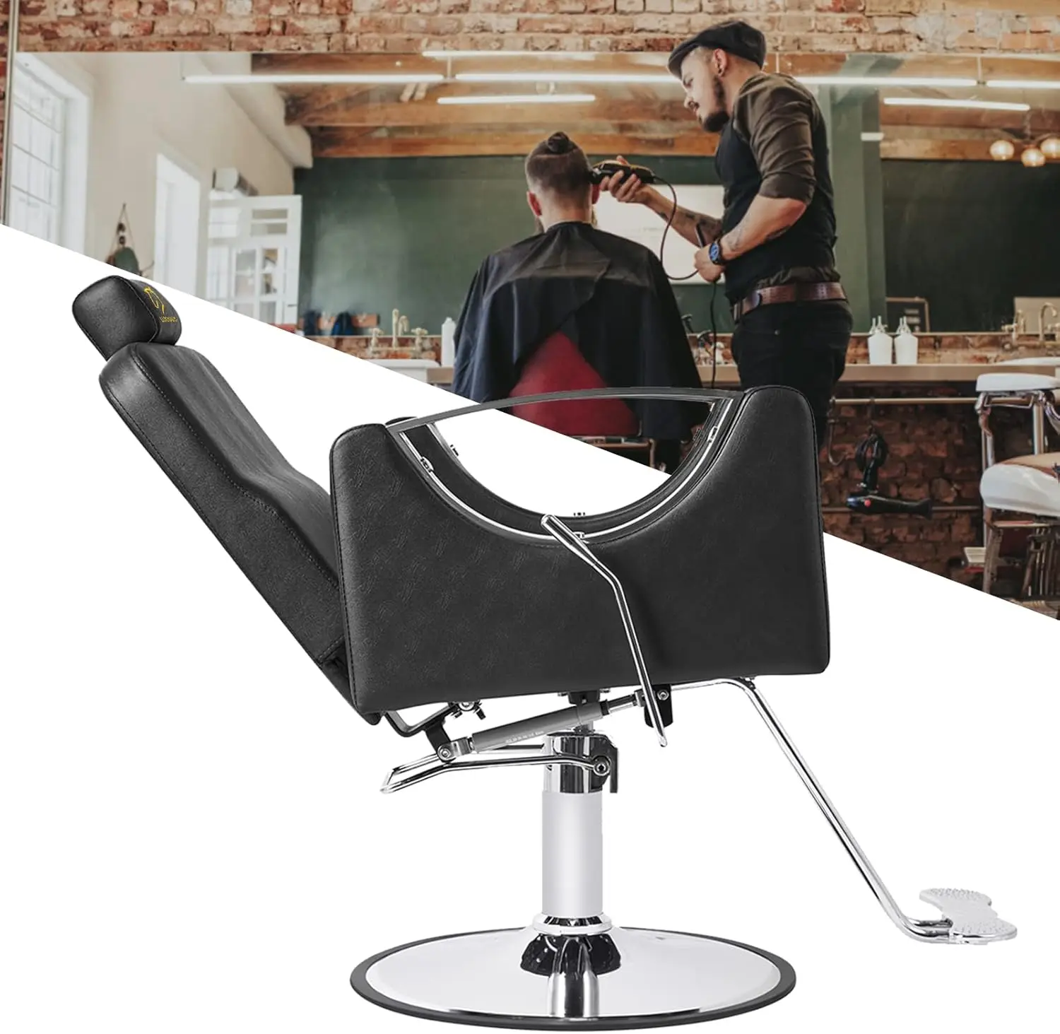 Barber Chair Hydraulic Barber Chairs 360 Degrees Rolling Hair Styling Chair Purpose Beauty Spa Salon Equipment