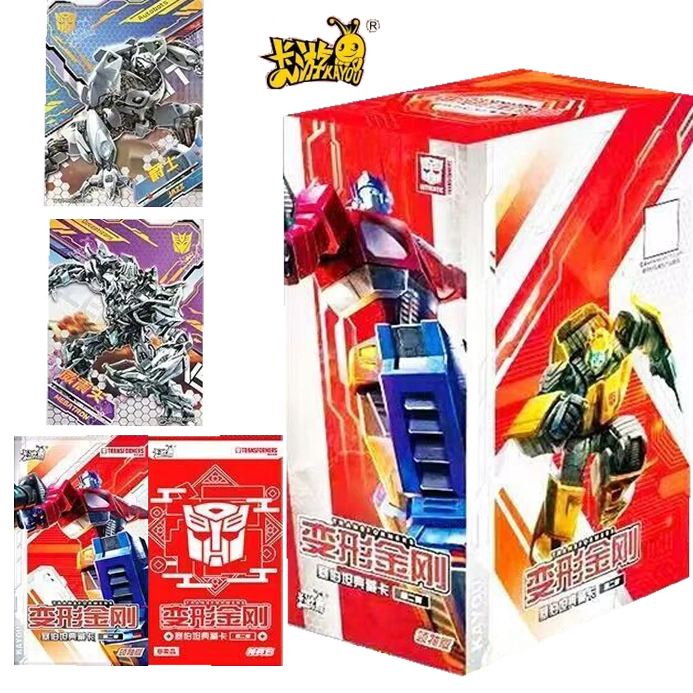 Kayou Wholesale Transformers Collection Cards for Children Leader Edition Cybertron Rare Limited Cards Toys Boys Festivals Gifts