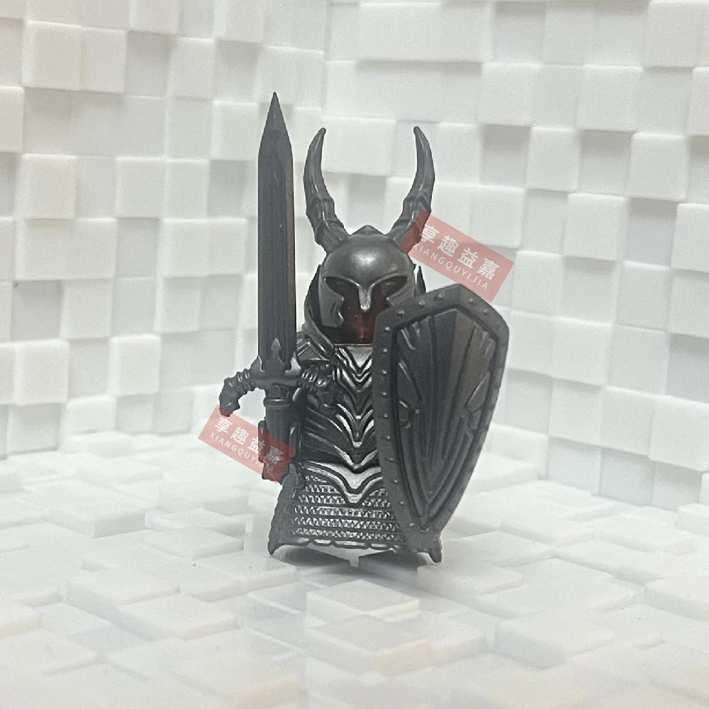 

Middle Ages magic Black Knight Silver Knight Warrior Building Blocks Model Bricks mini Action toy Figures Toy gift for children