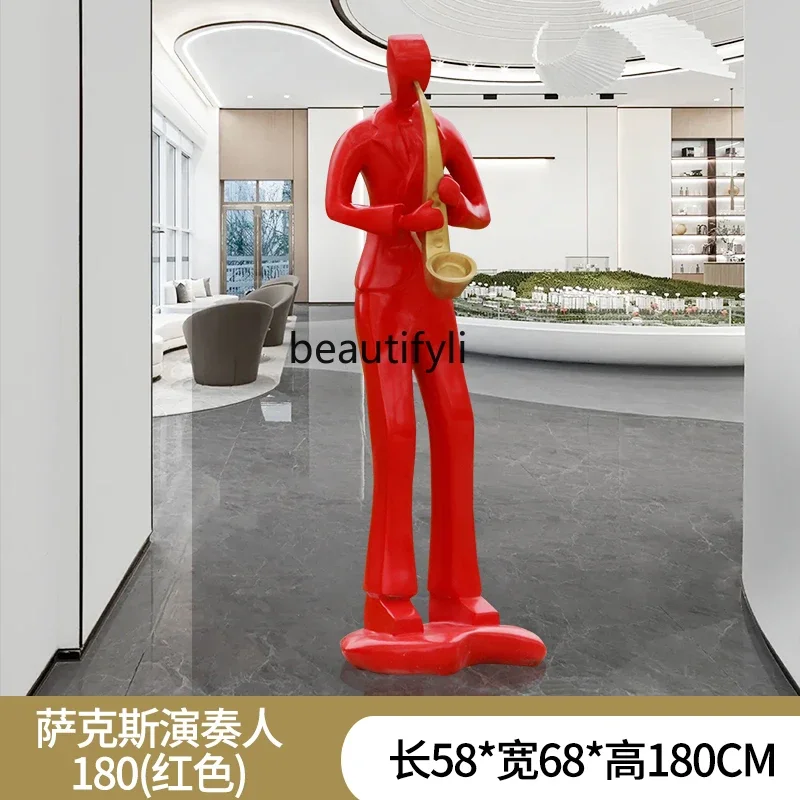 Outdoor Abstract Figure Grp Sculpture Shopping Mall Hotel Homestay Welcome Decoration