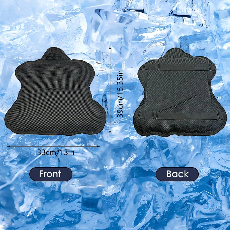 

[MC] Гелевая подушка для сиденья мотоцикла, дышащая, теплоизоляционная, с воздушной подушкой, противоскользящая, солнцезащитная, амортизирующая.