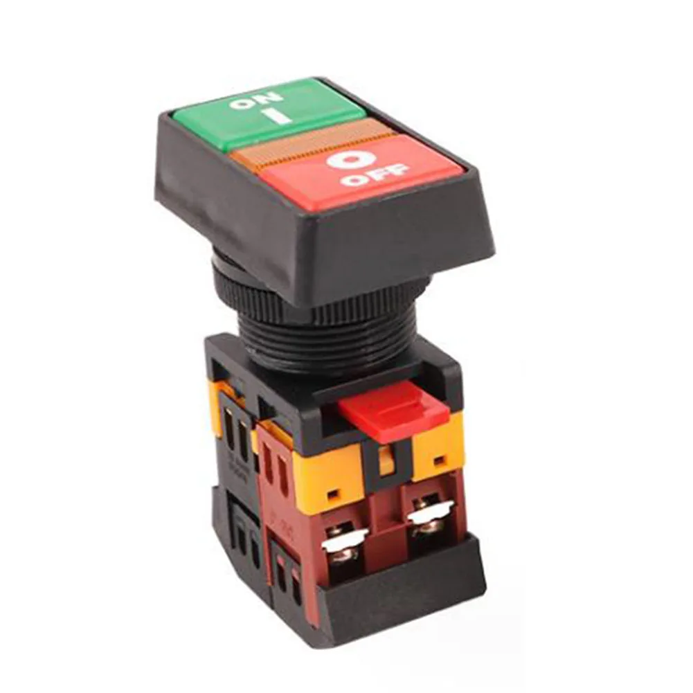 PPBB 30 Start Stop Switch with Momentary and ON/Off Operation for 24V 220V 380V Systems and 20A Electrical Circuits