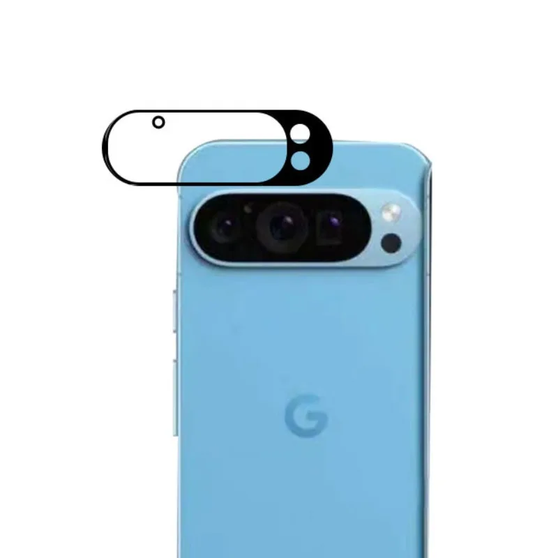 Tutup lensa kamera 3มิติกระจกนิรภัยด้านหลังเคสสำหรับ Google พิกเซล9 Pro XL สำหรับ Pixel9 Pixel9Pro เลนส์ฟิล์มวงแหวน