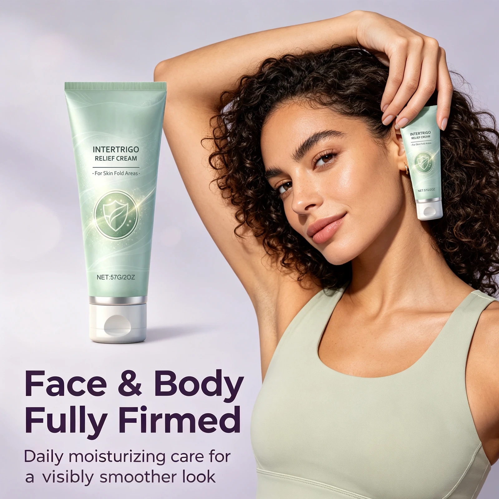 Skin Fold Cream Moisturing Anti Chafing Tightenes Under Breast Underarm Thighs Skin-Folds Intertrigo Relief Skin Abrasion Cream