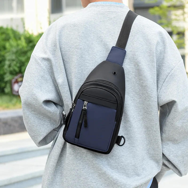 حقيبة أكسفورد خفيفة الوزن للرجال مقاومة للماء بكتف واحد لتخزين الهاتف متعددة الطبقات للتنقل والسفر والأعمال #3