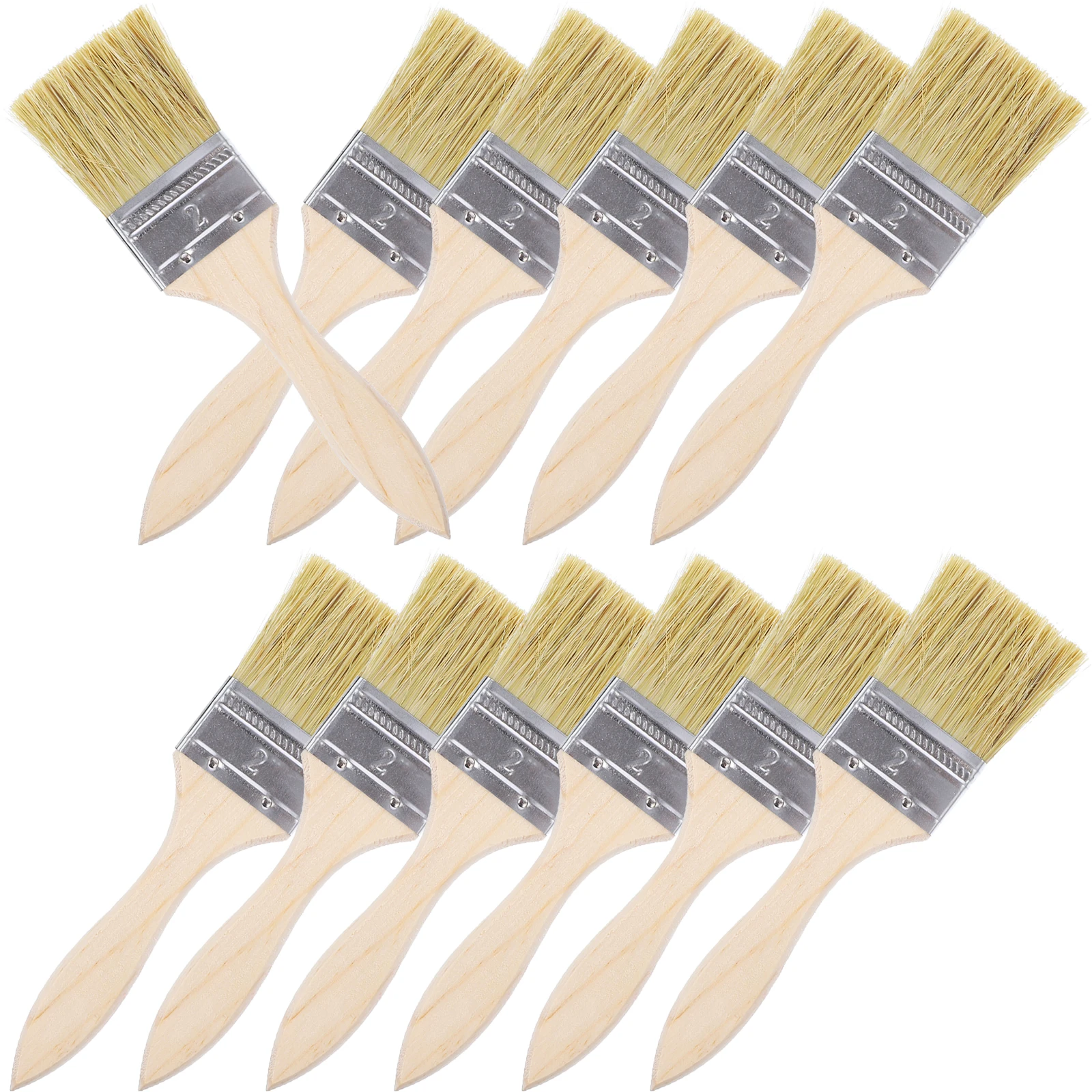 

23 Pcs Paint Brush for Walls Furniture Brushes Flat Chip Wooden Artist Painting Tools Mini Masonry Bristle Smooth Handle