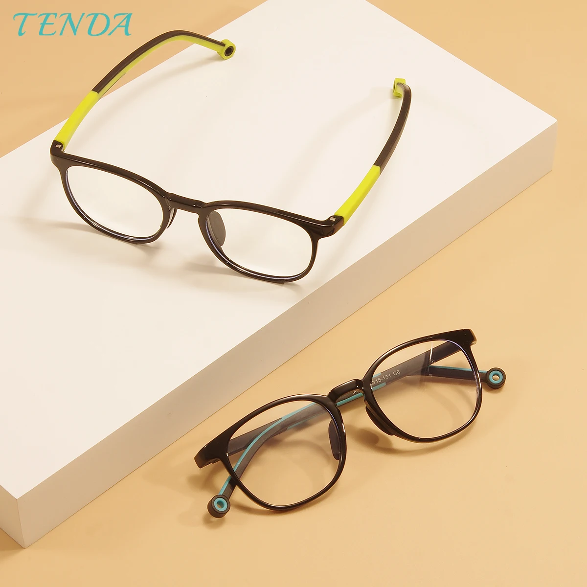 Kids Boy Girl Flexible Light Glasses Frame Square Full Rim Large Diopter Spectacles For Medical Optical Prescription Lenses