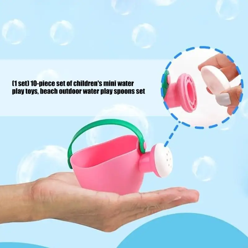 Temps bain pour enfants 10pcs Playage d'eau avec des outils pelle pour piscine sable des jeux d'été extérieurs l8RB