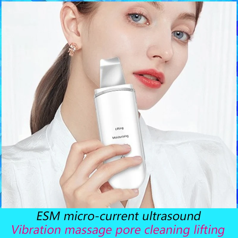 Electric Facial Beauty Device, ESM, Micro-current, Ultrasound, Vibration Massage, Pore Cleaning, Lifting, USB ML-071