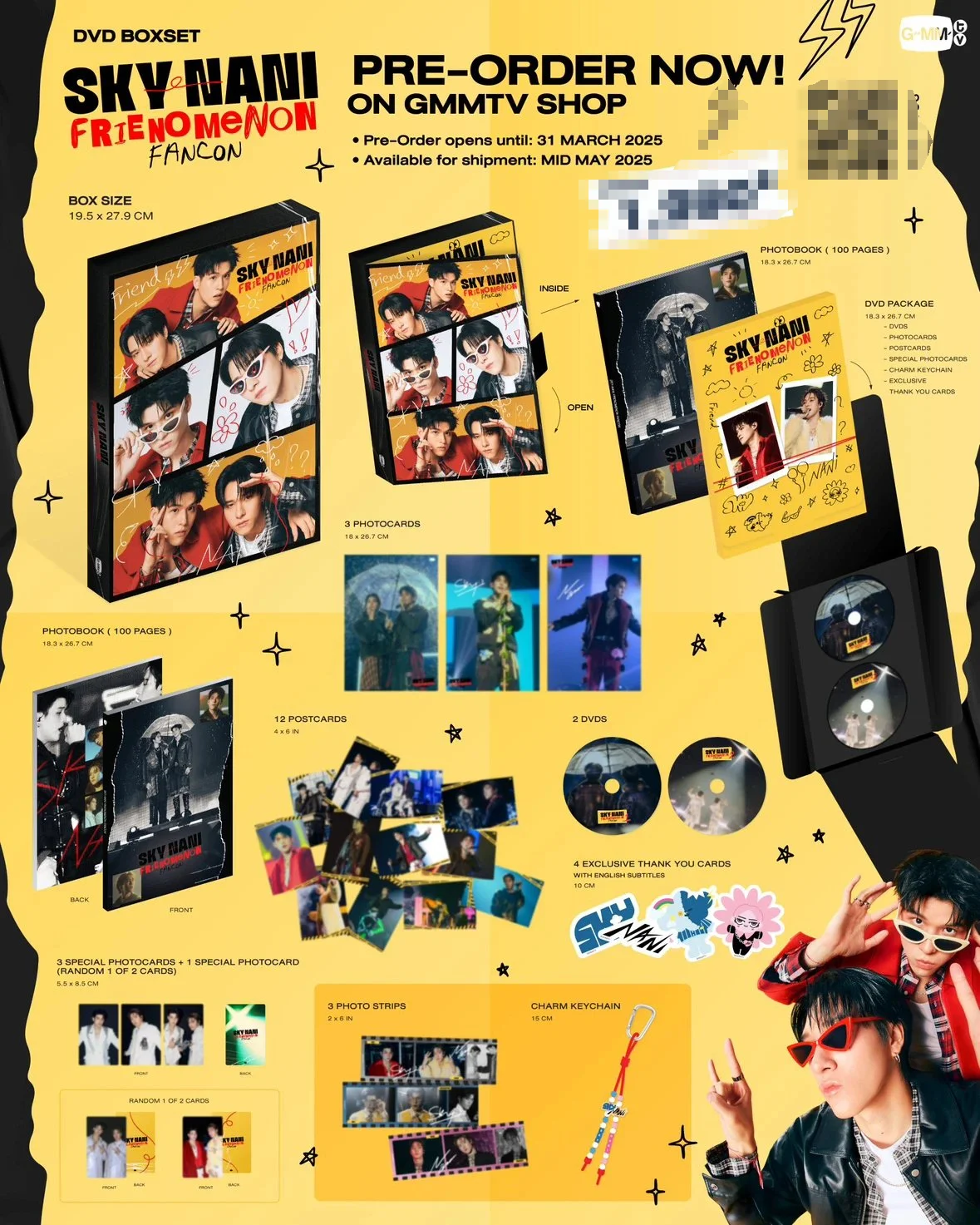 

Thai drama High School Frenemy Sky nani Frienomenon fancon Concert DVD Box set GMM official original