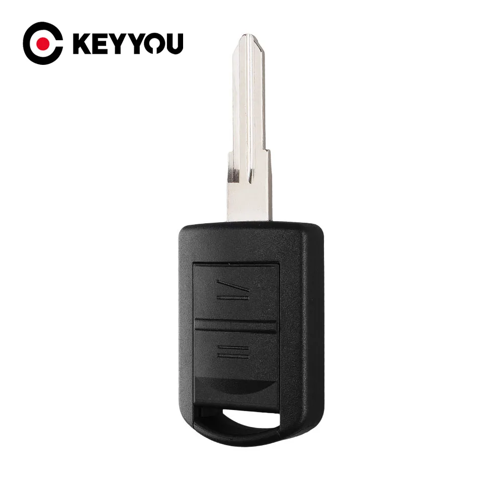 KEYYOU 2ปุ่มเปลี่ยน Key Shell Blank ที่มีใบมีดสำหรับ Opel Astra H J G Corsa Insignia Zafira vectra Mokka