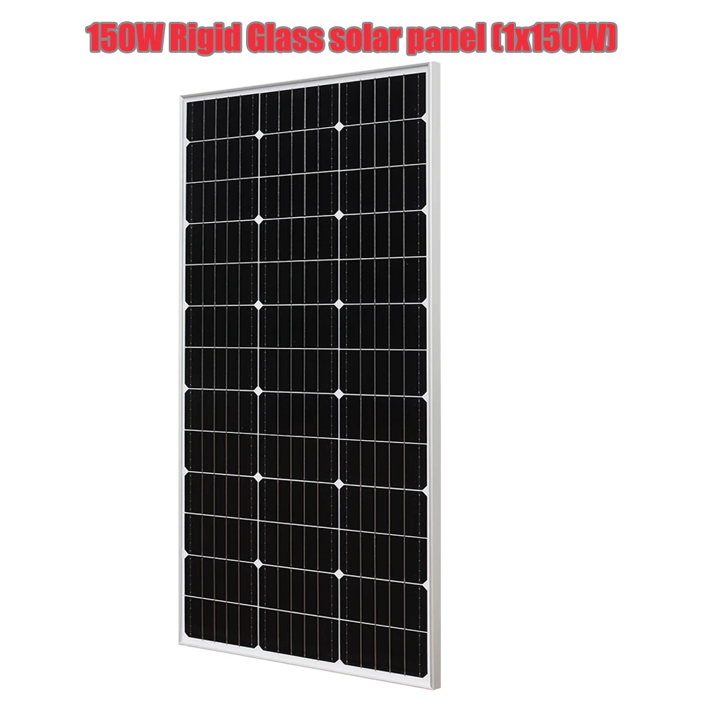 SOLAR PANEL 150W 300W Sztywny szklany panel słoneczny 21.6V 150 Watt Aluminiowa rama Fotowoltaiczny moduł zasilania poza siecią lub podłączony do