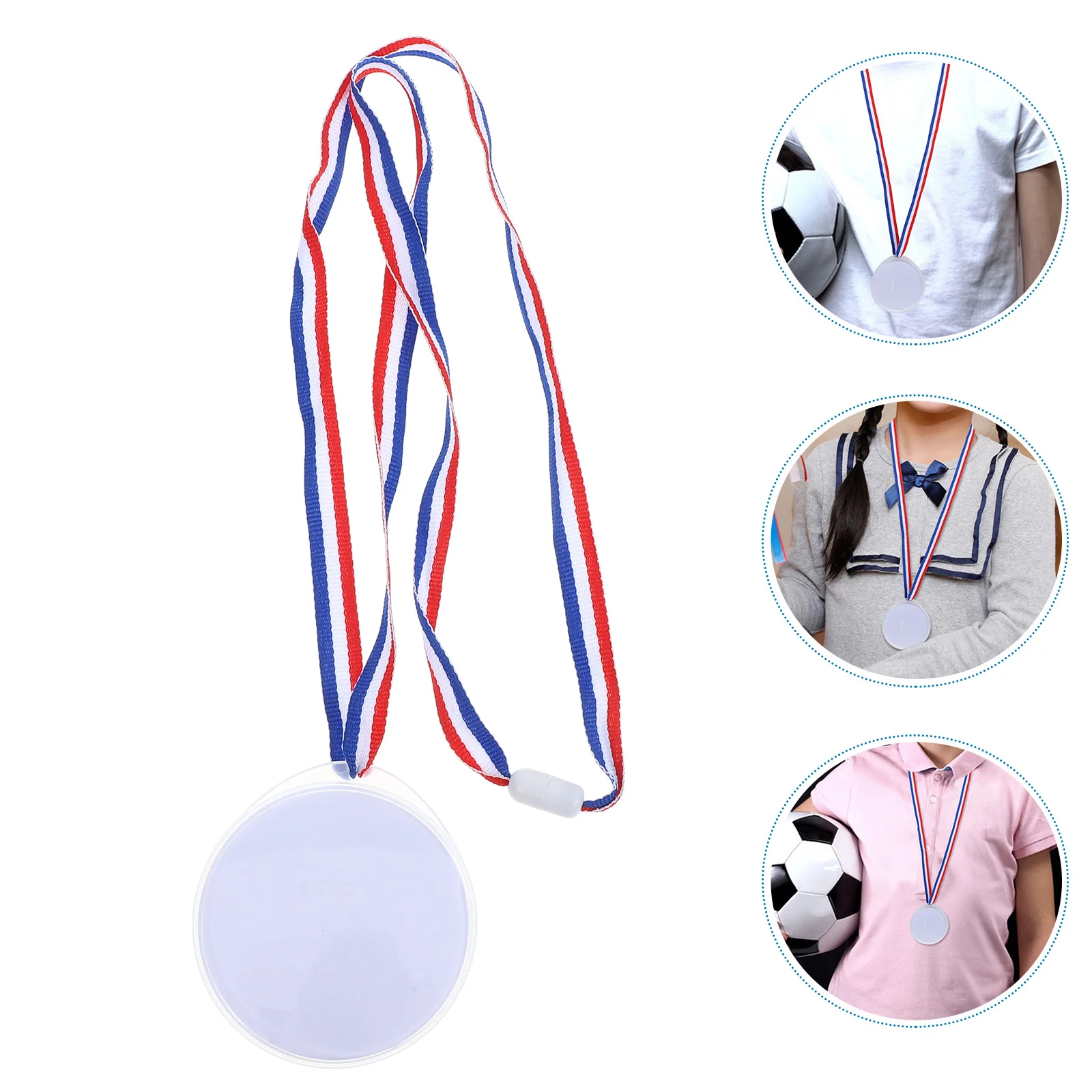 

10pcs Custom Medals Sport Awards Blank Decorative Kids Competition Game Necklace Ribbon Sports Events Team Souvenirs