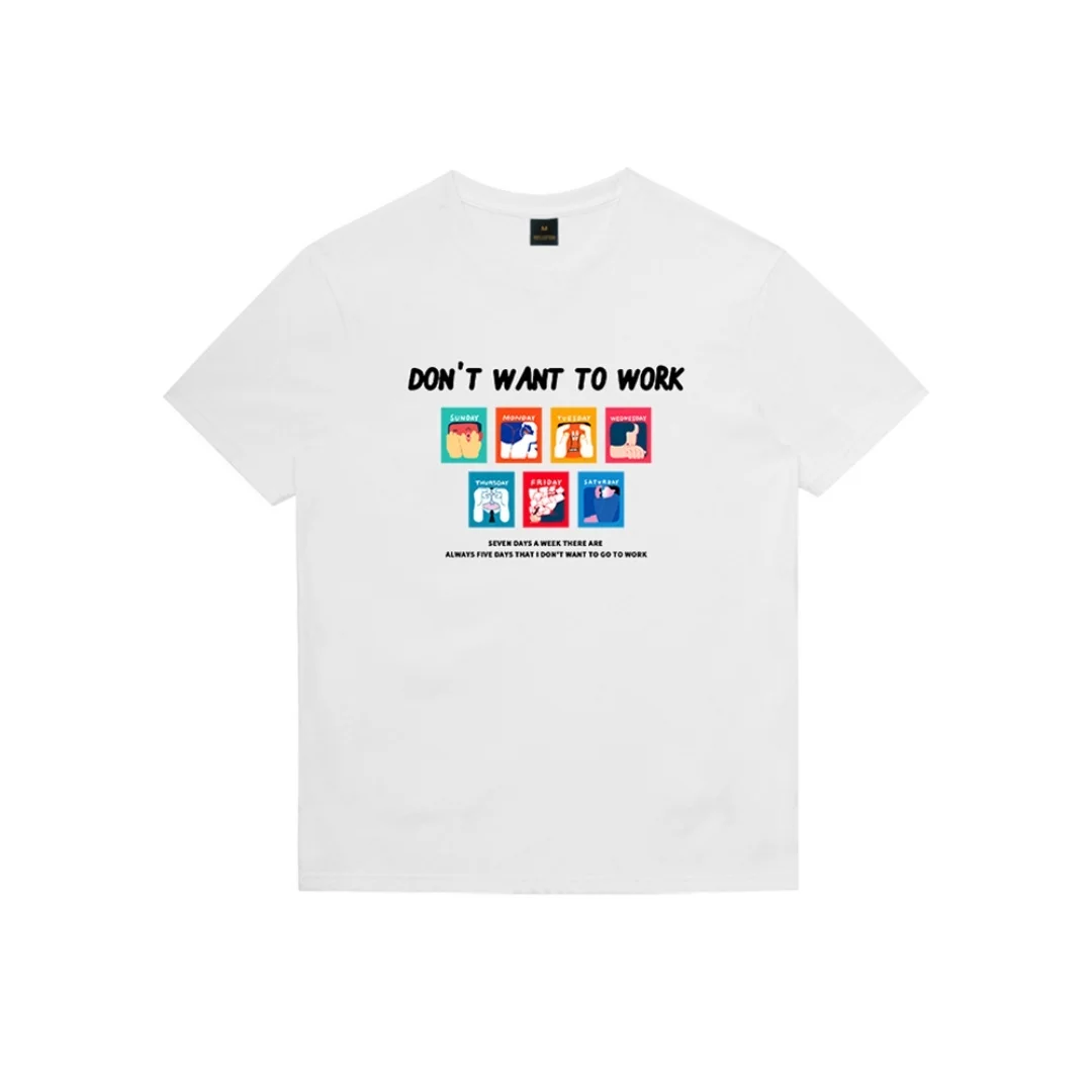 

Creative print trend design graphic T-shirt Summer Fashion Sports Pure cotton Men's T-Shirt Children's Clothing Tee Y2k Woman