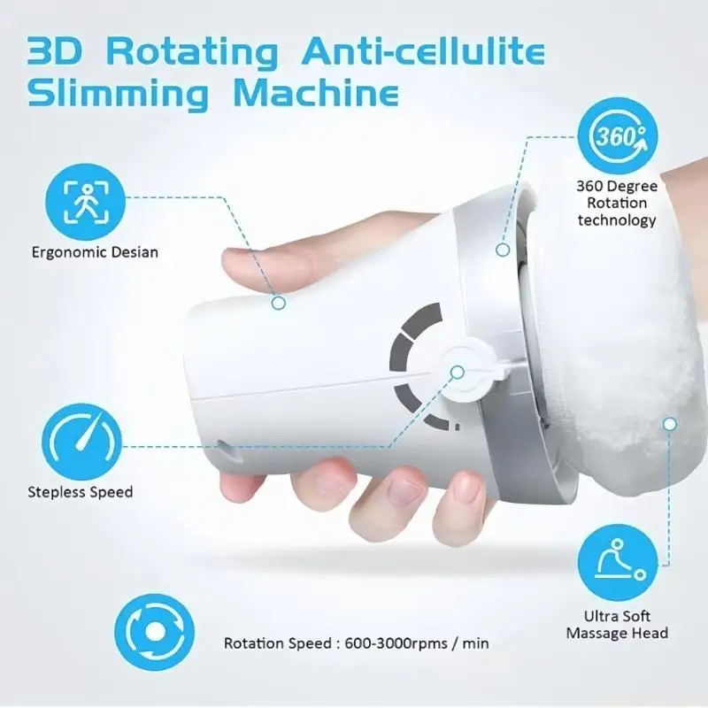 

D0AB Vibration Massager Reduces Cellulite Appearance Improves Skin Texture Body Shaping Instrument Plastic Texture for Home