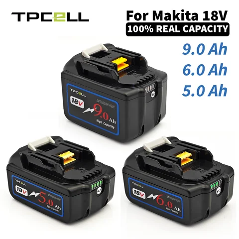 Makita 18 V 배터리 전동 공구용 BL1860 6AH 리튬 이온 교체 LXT BL1850 BL1840 18 V용 드라이버 BMS TPCELL 18 V Makita 18 V 배터리 전동 공구용 BL1860 6AH 리튬 이온 교체 LXT BL1850 BL1840 18 V용 드라이버 BMS TPCELL 18 V