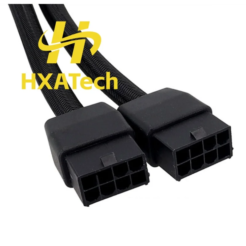 HXATech- 14AWG wire 2x 8Pin to 16Pin GPU Card Adapter Cable for RTX3090Ti 4070Ti 4080 4090 Graphics Card GPU