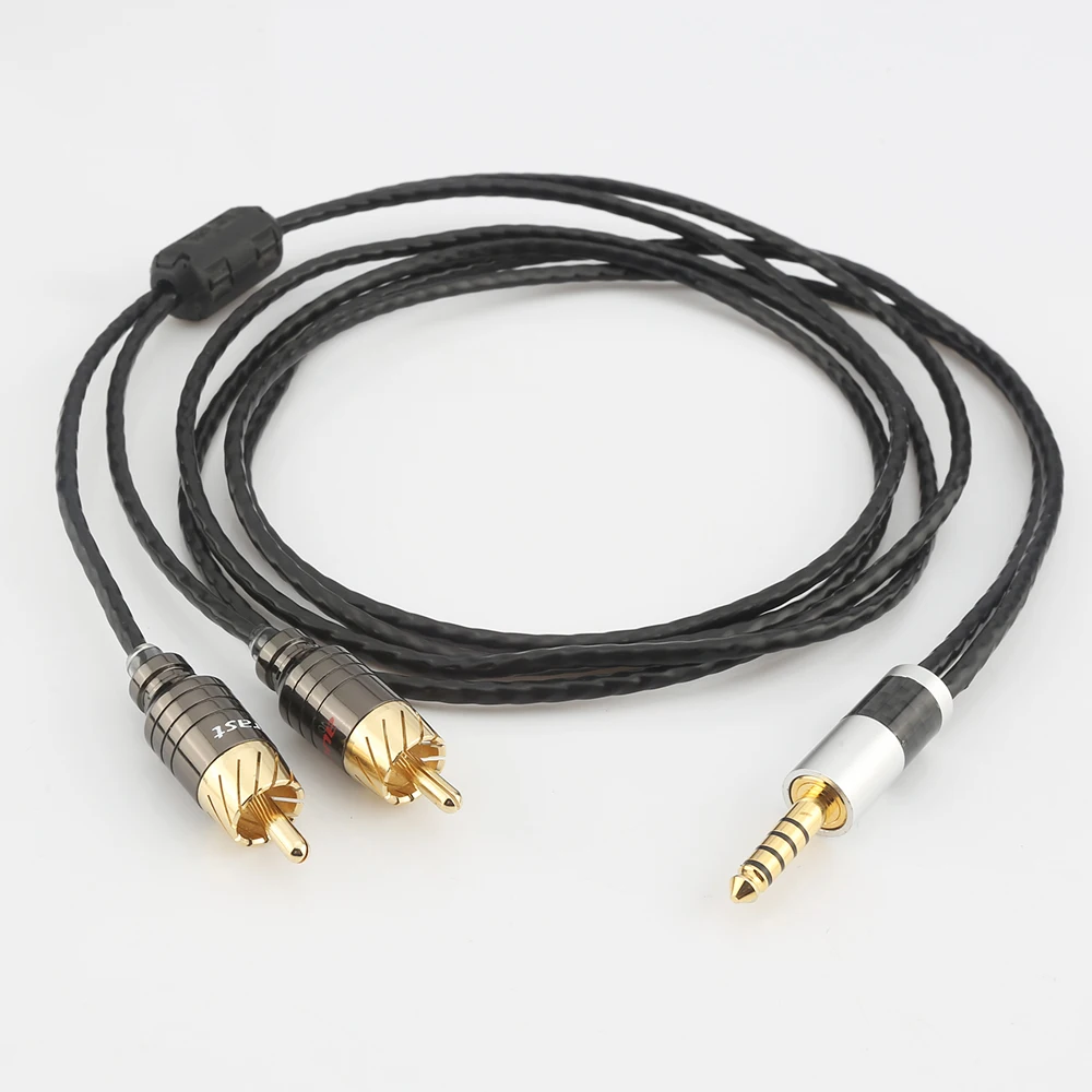 

High Quality Audiocrast R600 +807AC 16 Cores HIFI 4.4mm to 2 RCA Audio Cable WM1A/1Z PHA-1A/2A Z1R 4.4mm Upgrade Cable