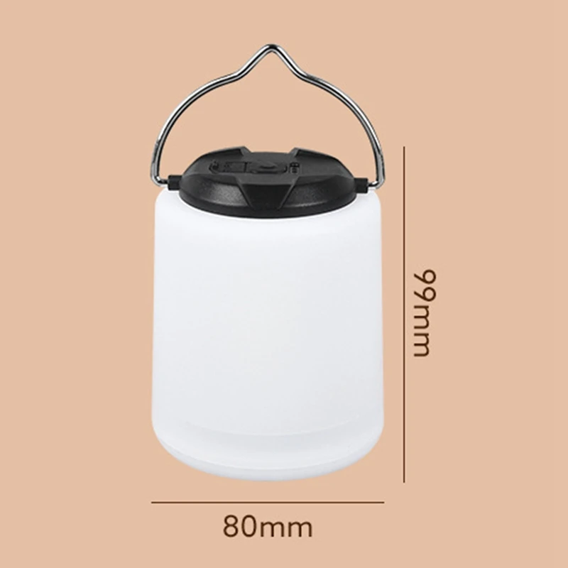 Recarregável Camping Light, lanterna ao ar livre, branco, emergência, impermeável, caminhadas, 1 pc