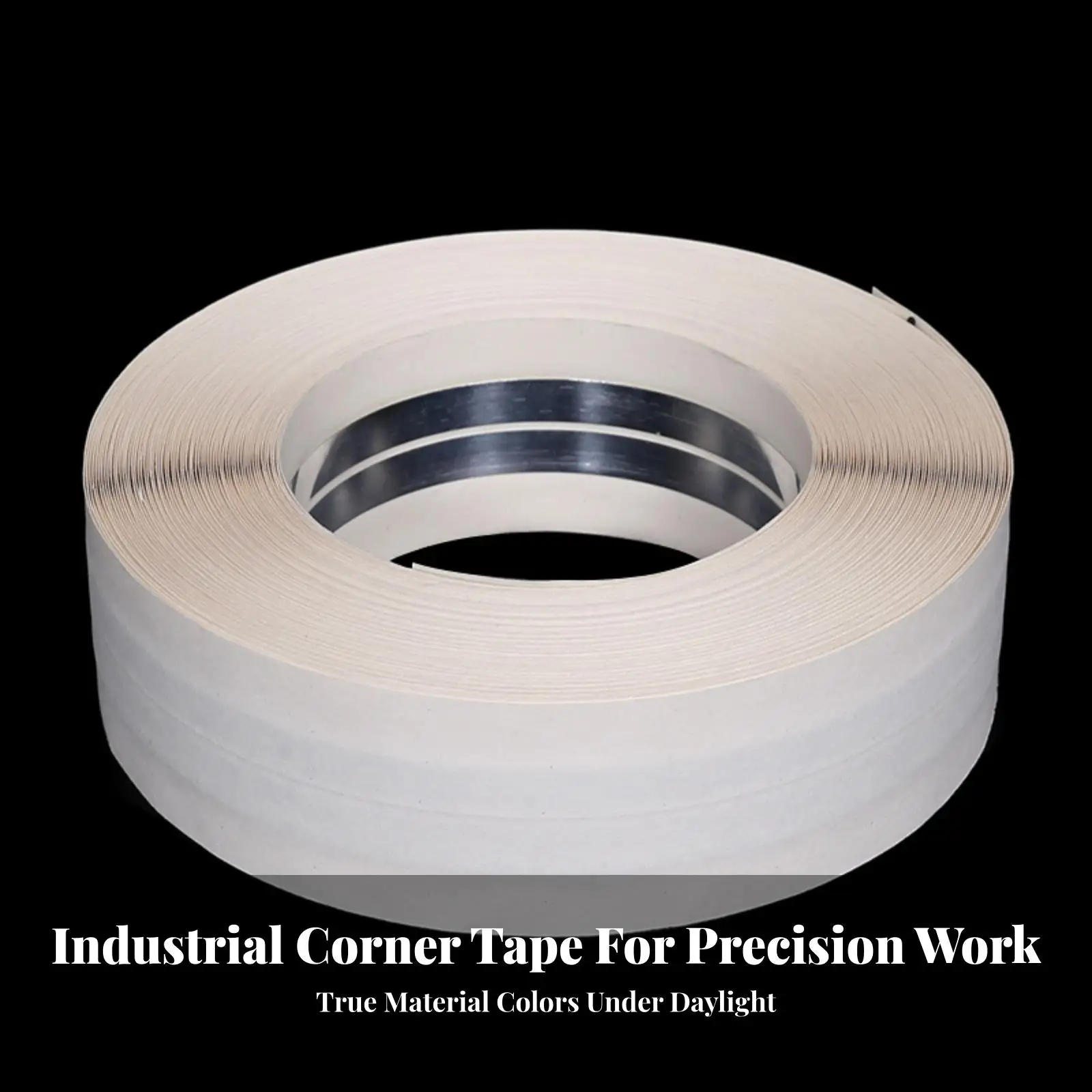 Wall Edge Protection Strip Metal Corner Tape with Kraft Paper Surface Flexible Coil Roll for Secure Trim Detailing