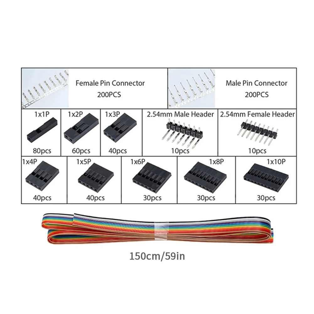 1550Pcs SN-28B Dupont Crimping Tool Pliers Wired Terminal Connector Ferrule Crimper Wire Hand Tool Set Terminals Clamp Kit Tools