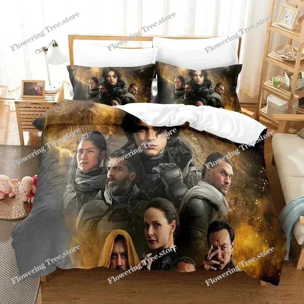 

3D Print Dune Bedding Set Duvet Cover Bed Set Quilt Cover Pillowcase Comforter king Queen Size Boys Adult Bedding Set