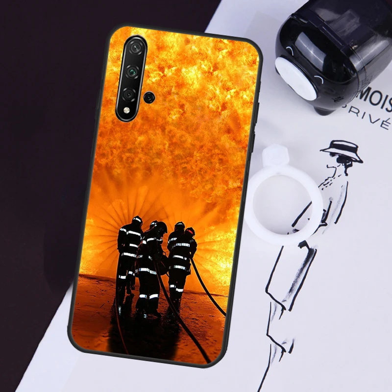 Firefighter Fire Fireman Cover For Huawei Nova Y91 Y90 Y70 Y60 Y61 9 10 SE 11i 8i 7i 3i 5T P30 P40 Lite P60 Pro Case