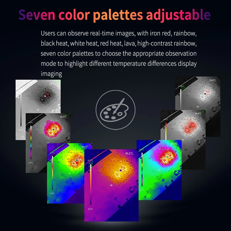 Imagem -03 - Uni-t Imager Térmico para o Telefone Móvel Uti260m Uti256m 256x192 Pixel Câmera de Imagem Térmica Detecção de Aquecimento de Piso da Tubulação de Água