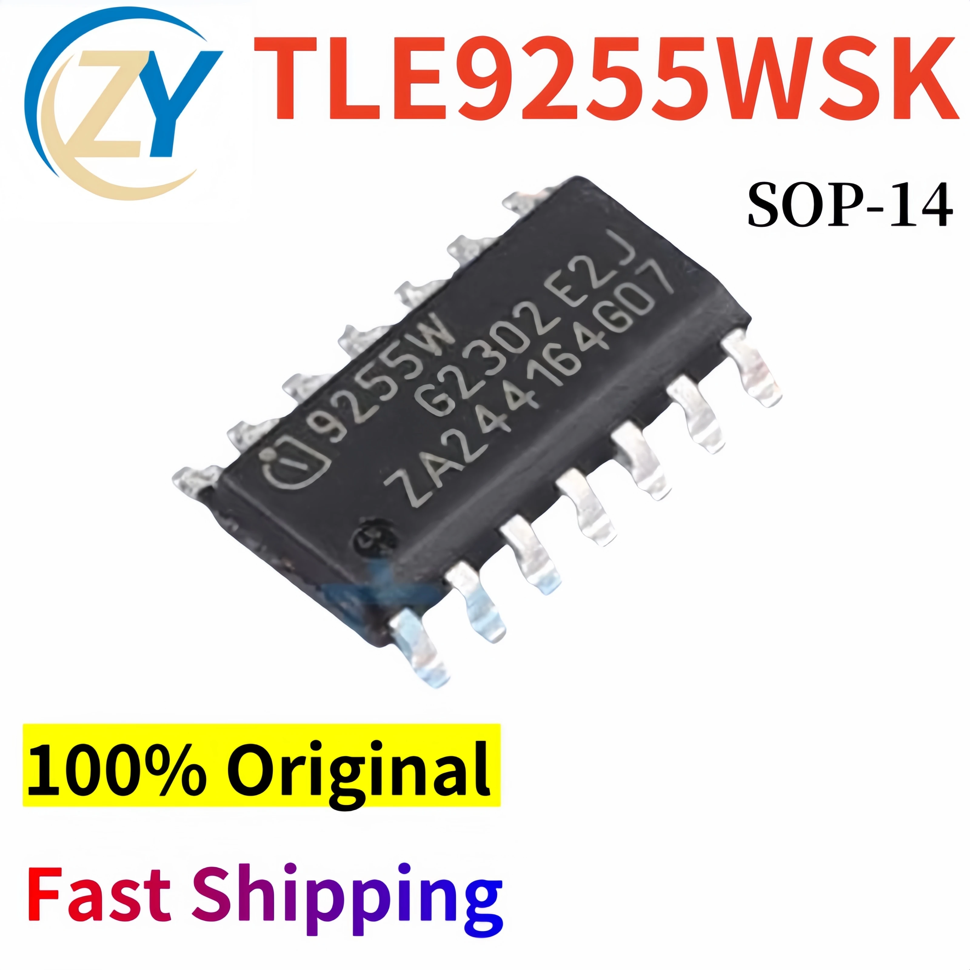 

(2pcs) TLE9255 CAN Interface TLE9255WSK DSO-14 5Mb/s 100% Original & In Stock