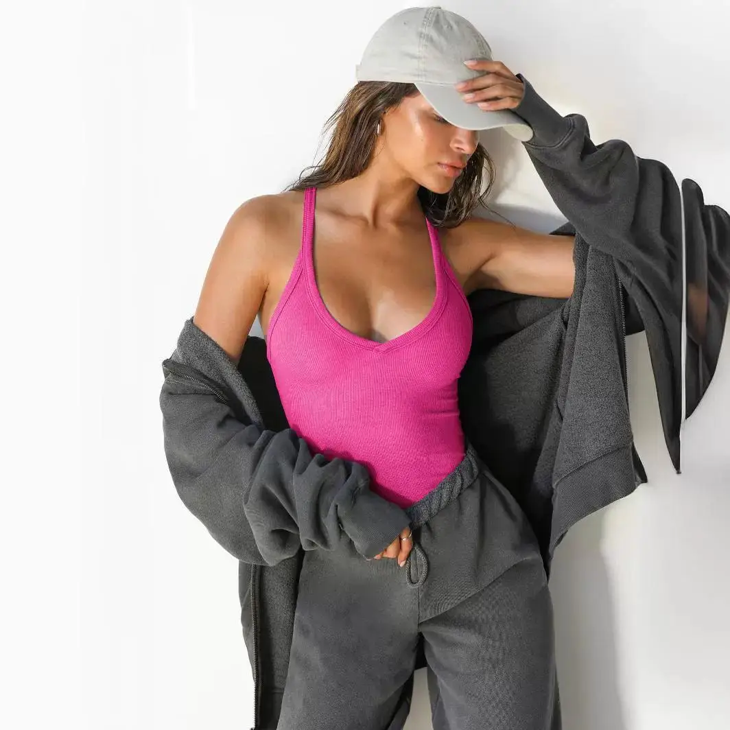 Kamizelka dzianinowa Y2K na wiosnę i lato, styl europejsko-amerykański, długość ort, kolor, włókno trikotowe 00%, kamizelka damska