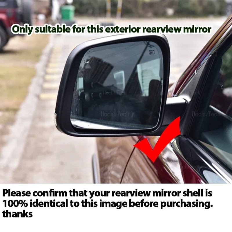 Rearview Mirror Glass Door Wing Mirrors Heated Side Mirror Glass for Dodge Durango Citadel Platinum Enforecer GT SRT Hellcat SXT